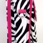 17" Computer/Laptop Ipad Briefcase Bag Padded Travel Office CarryOn Zebra Pink