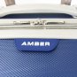 3Pc Luggage Set Hardside Rolling 4Wheel Spinner Upright CarryOn Travel Blue Navy