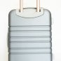 3Pc Luggage Set Hardside Rolling 4 Wheel Spinner Upright CarryOn Travel Silver