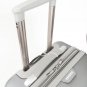 3Pc Luggage Set Hardside Rolling 4 Wheel Spinner Upright CarryOn Travel Silver