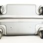 3Pc Luggage Set Hardside Rolling 4 Wheel Spinner Upright CarryOn Travel Silver