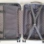 3Pc Luggage Set Hardside Rolling 4 Wheel Spinner Upright CarryOn Travel Silver