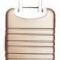 3Pc Luggage Set Hard Rolling 4 Wheels Spinner Upright CarryOn ABS Travel Gold