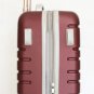 3Pc Luggage Set Hard Rolling 4Wheels Spinner Upright CarryOn ABS Travel Burgundy