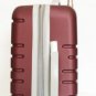 3Pc Luggage Set Hard Rolling 4Wheels Spinner Upright CarryOn ABS Travel Burgundy