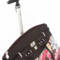 19" Computer/Laptop Bag Tote Duffel Rolling Wheel Case Purse Tablet Flower Pink