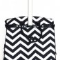 19" Computer/Laptop Bag Tote Duffel Rolling Wheel Case Purse Tablet Chevron Blk