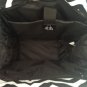 19" Computer/Laptop Bag Tote Duffel Rolling Wheel Case Purse Tablet Chevron Blk
