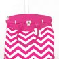 19" Computer/Laptop Bag Tote Duffel Rolling Wheel Case Purse Tablet Chevron Pink