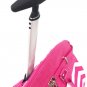 19" Computer/Laptop Bag Tote Duffel Rolling Wheel Case Purse Tablet Chevron Pink