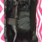 19" Computer/Laptop Bag Tote Duffel Rolling Wheel Case Purse Tablet Chevron Pink