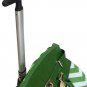 19"Computer/Laptop Bag Tote Duffel Rolling Wheel Case Purse Tablet Chevron Green