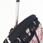19"Computer/Laptop Bag Tote Duffel Rolling Wheel Case Purse Tablet Paisley Green