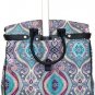 19" Computer/Laptop Bag Tote Duffel Rolling Wheel Case Purse Tablet Taj Blue