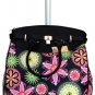 19" Computer/Laptop Bag Tote Duffel Rolling Wheel Case Purse Tablet Flower Pink