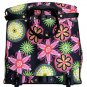 19" Computer/Laptop Bag Tote Duffel Rolling Wheel Case Purse Tablet Flower Pink