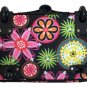 19" Computer/Laptop Bag Tote Duffel Rolling Wheel Case Purse Tablet Flower Pink