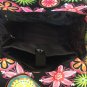 19" Computer/Laptop Bag Tote Duffel Rolling Wheel Case Purse Tablet Flower Pink