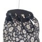 19" Computer/Laptop Bag Tote Duffel Rolling Wheel Case Purse Tablet Flower Black