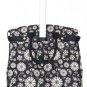 19" Computer/Laptop Bag Tote Duffel Rolling Wheel Case Purse Tablet Flower Black