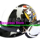 P.06 ABS Half Bol Cycling Open Face Motorcycle Black # Motor Girl Helmet Casco Casque & Goggles