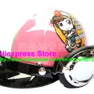 P.08 ABS Half Bol Cycling Open Face Motorcycle Pink # Motor Girl Helmet Casco Casque & Goggles