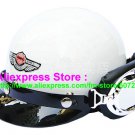 P.13 ABS Half Bol Cycling Open Face Motorcycle White Helmet Casco Casque & Goggles