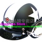 P.16 ABS Half Bol Cycling Open Face Motorcycle Matt Black # White Star Helmet Casco Casque & Goggles