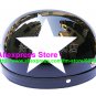 P.09 ABS Half Bol Cycling Open Face Motorcycle Black # White Star Helmet Casco Casque & Goggles