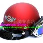 P.15 ABS Half Bol Cycling Open Face Motorcycle Matt Red Helmet Casco Casque & Goggles