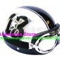 P.19 ABS Half Bol Cycling Open Face Motorcycle White # Black 13 Helmet Casco Casque & Goggles