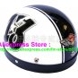 P.19 ABS Half Bol Cycling Open Face Motorcycle White # Black 13 Helmet Casco Casque & Goggles