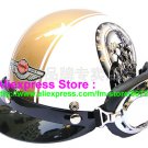 P.26 ABS Half Bol Cycling Open Face Motorcycle White # Motor pattern Helmet Casco Casque & Goggles
