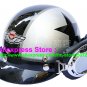 P.28 ABS Half Bol Cycling Open Face Motorcycle Silver # Black Star Helmet Casco Casque & Goggles