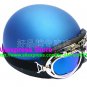 P.35 ABS Half Bol Cycling Open Face Motorcycle Matt Blue Helmet Casco Casque & Goggles