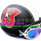 P.36 ABS Half Bol Cycling Open Face Motorcycle Matt Black # Red 13 Helmet Casco Casque & Goggles