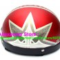 P.22 ABS Half Bol Cycling Open Face Motorcycle Matt Red # character Helmet Casco Casque & Goggles