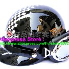 P.46 ABS Half Bol Cycling Open Face Motorcycle Black # Grid Helmet Casco Casque & Goggles