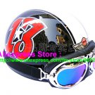 P.47 ABS Half Bol Cycling Open Face Motorcycle Black # Red 13 Helmet Casco Casque & Goggles
