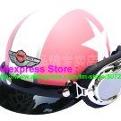P.58 ABS Half Bol Cycling Open Face Motorcycle Matt Pink # White Star Helmet Casco Casque & Goggles