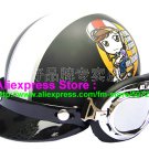 P.59 ABS Half Bol Cycling Open Face Motorcycle Matt Black # Motor Girl Helmet Casco Casque & Goggles
