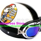 P.68 ABS Half Bol Cycling Open Face Motorcycle White # Motor Girl Helmet Casco Casque & Goggles