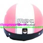P.58 ABS Half Bol Cycling Open Face Motorcycle Matt Pink # White Star Helmet Casco Casque & Goggles
