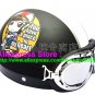 P.59 ABS Half Bol Cycling Open Face Motorcycle Matt Black # Motor Girl Helmet Casco Casque & Goggles