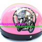 P.65 ABS Half Bol Cycling Open Face Motorcycle Pink # Motor pattern Helmet Casco Casque & Goggles