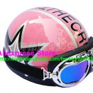 P.77 ABS Half Bol Cycling Open Face Motorcycle Pink # character Helmet Casco Casque & Goggles