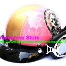 P.87 ABS Half Bol Cycling Open Face Motorcycle Pink # Motor pattern Helmet Casco Casque & Goggles