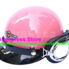 P.98 ABS Half Bol Cycling Open Face Motorcycle Full Pink Helmet Casco Casque & Goggles