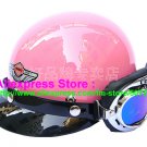 P.99 ABS Half Bol Cycling Open Face Motorcycle Full Pink Helmet Casco Casque & Goggles