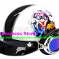 P.81 ABS Half Bol Cycling Open Face Motorcycle White # Motor Boy Helmet Casco Casque & Goggles